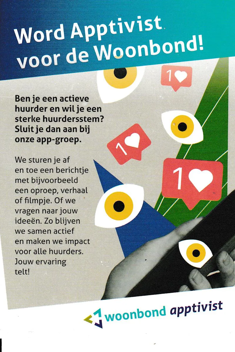 Word Apptivist voor de Woonbond!