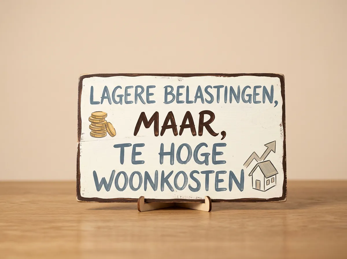 Lagere belastingen, maar te hoge woonkosten.